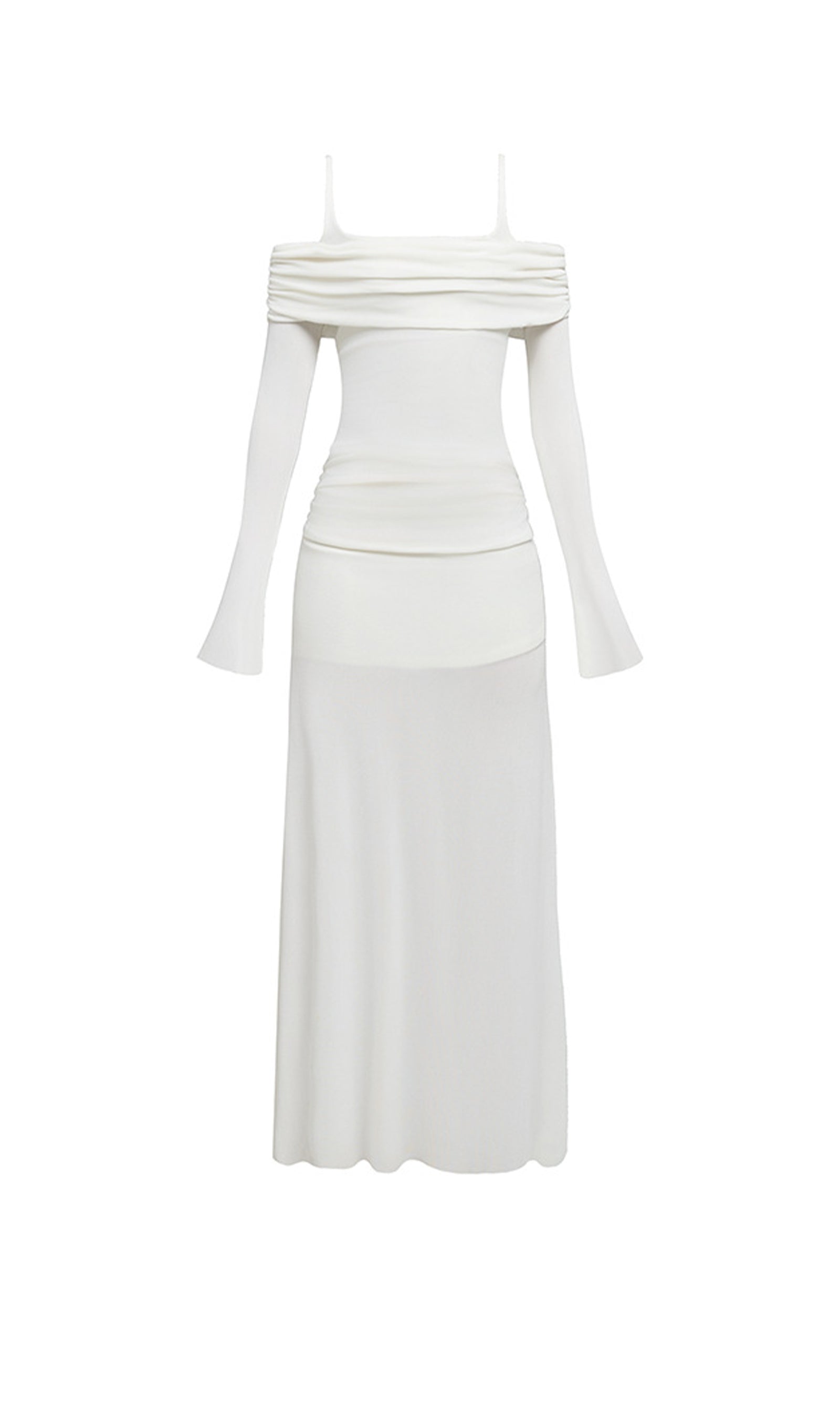 Off Shoulder Slip Maxi Dress