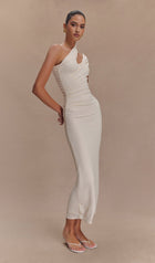 One Shoulder Modal Midi Dress