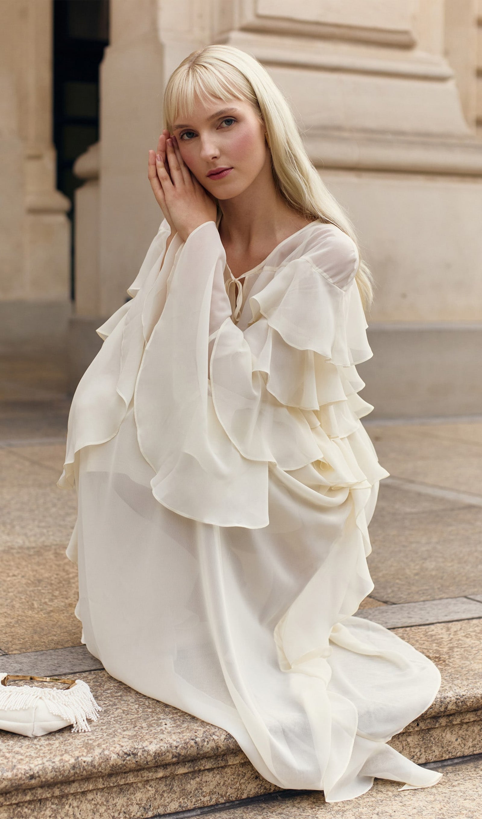 Airy With Ruffles Maxi Dress