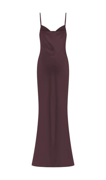 Sweetheart Satin Maxi Dress