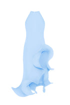 Sleeveless Smocked Floral Ruffled Wave Hem Dress