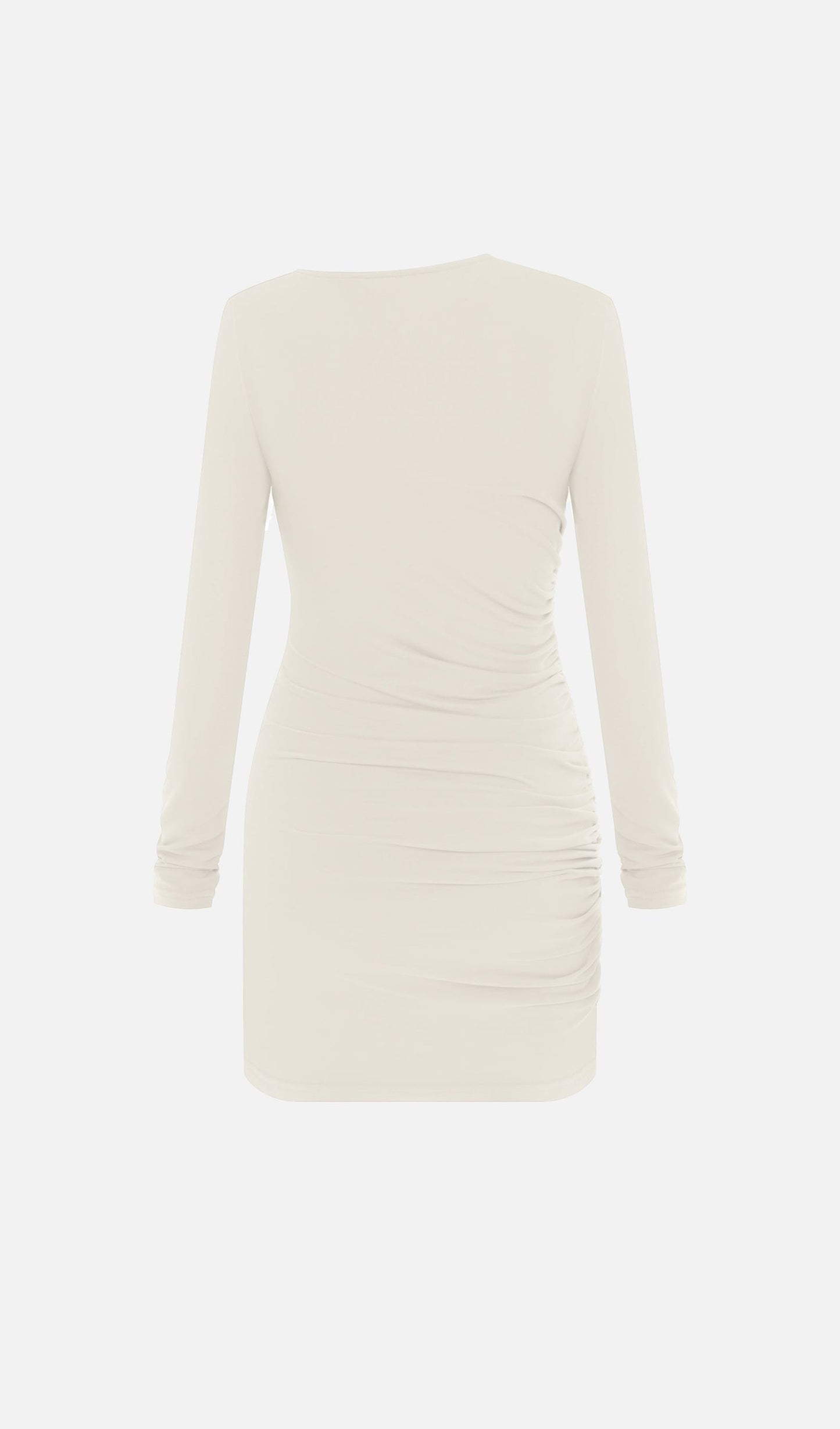 Jersey Pleated Mini Dress