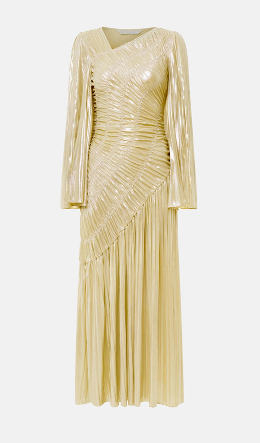 Metallic Maxi Dress