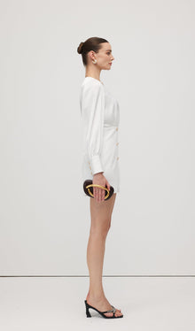 Combo With Wrap Bodice Mini Dress