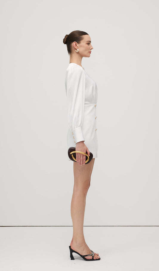 Combo With Wrap Bodice Mini Dress