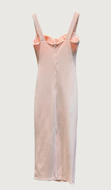 Solid A Line Midi Dress