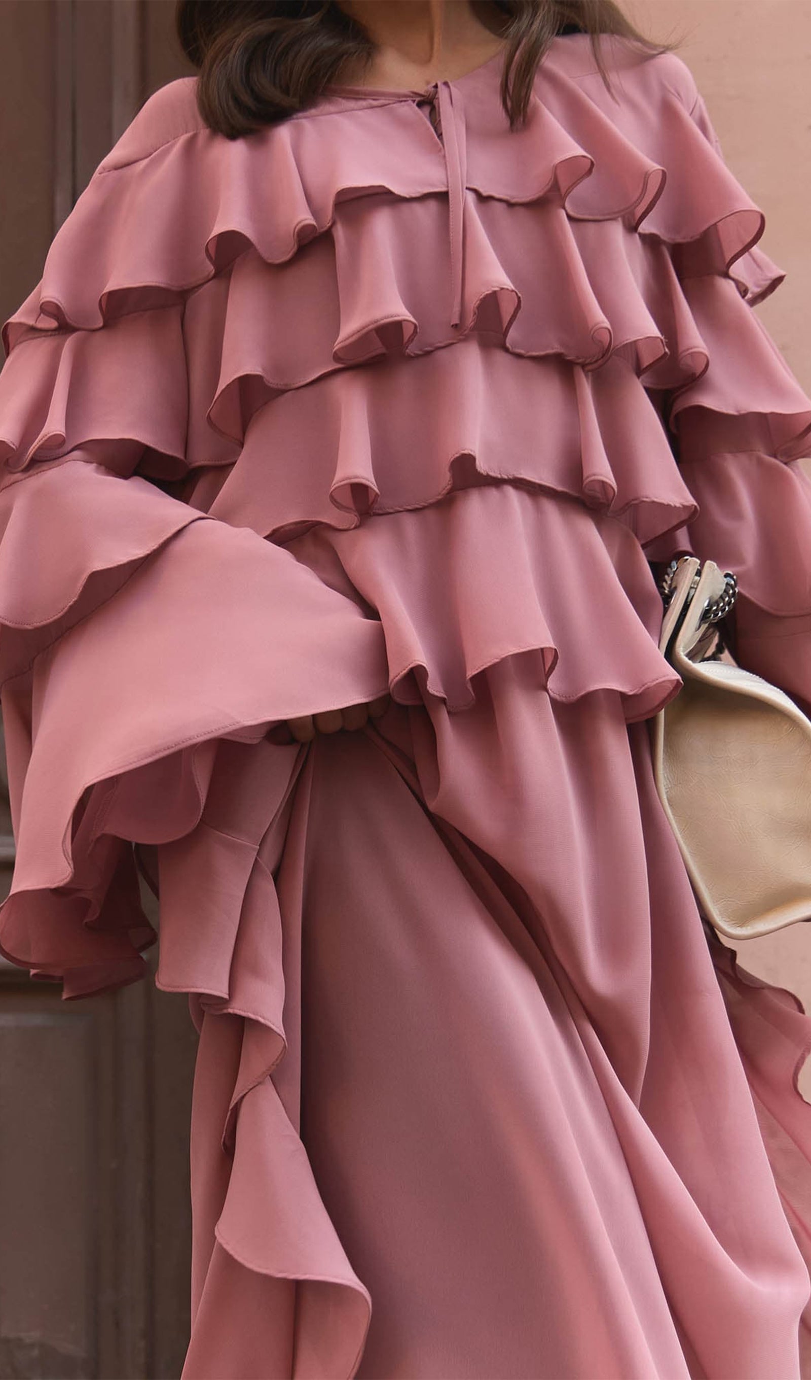 Airy With Ruffles Maxi Dress