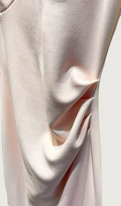 Solid A Line Midi Dress