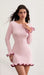 Ruffle Hem Mini Dress