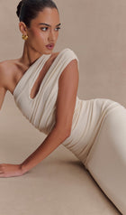 One Shoulder Modal Midi Dress