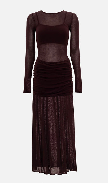 Semi Transparent Maxi Dress