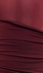 One Shoulder Mesh Maxi Dress