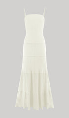 Pointelle Knit Maxi Dress