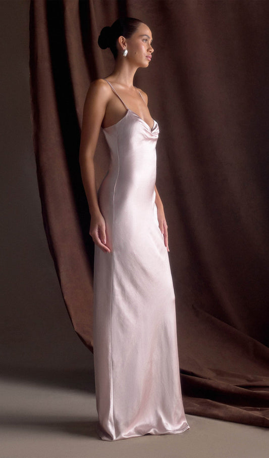 Sweetheart Satin Maxi Dress