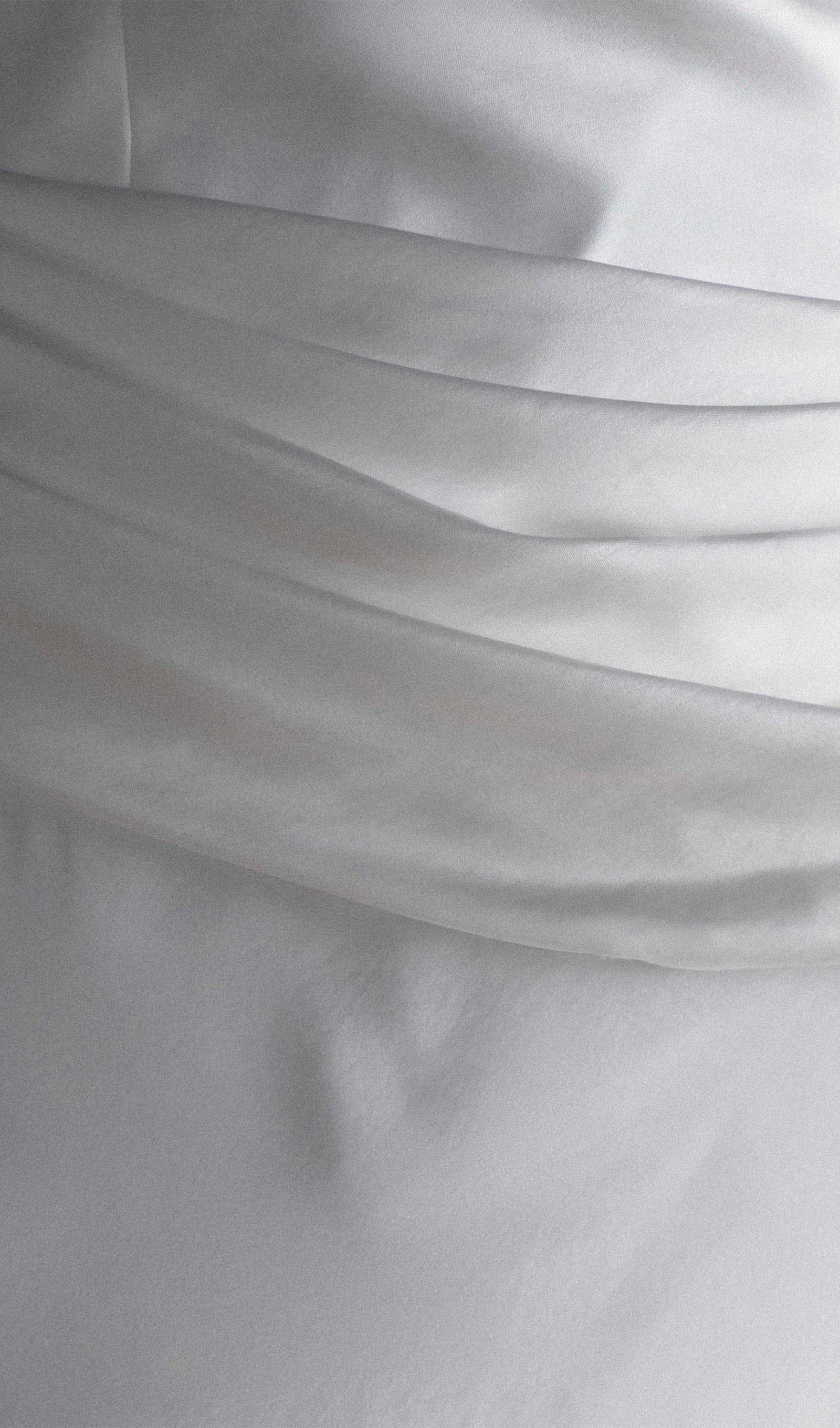 Strapless Satin Maxi Dress