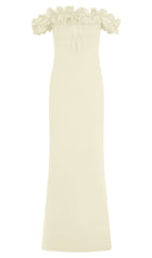Ruffle Off Shoulder Maxi Dress