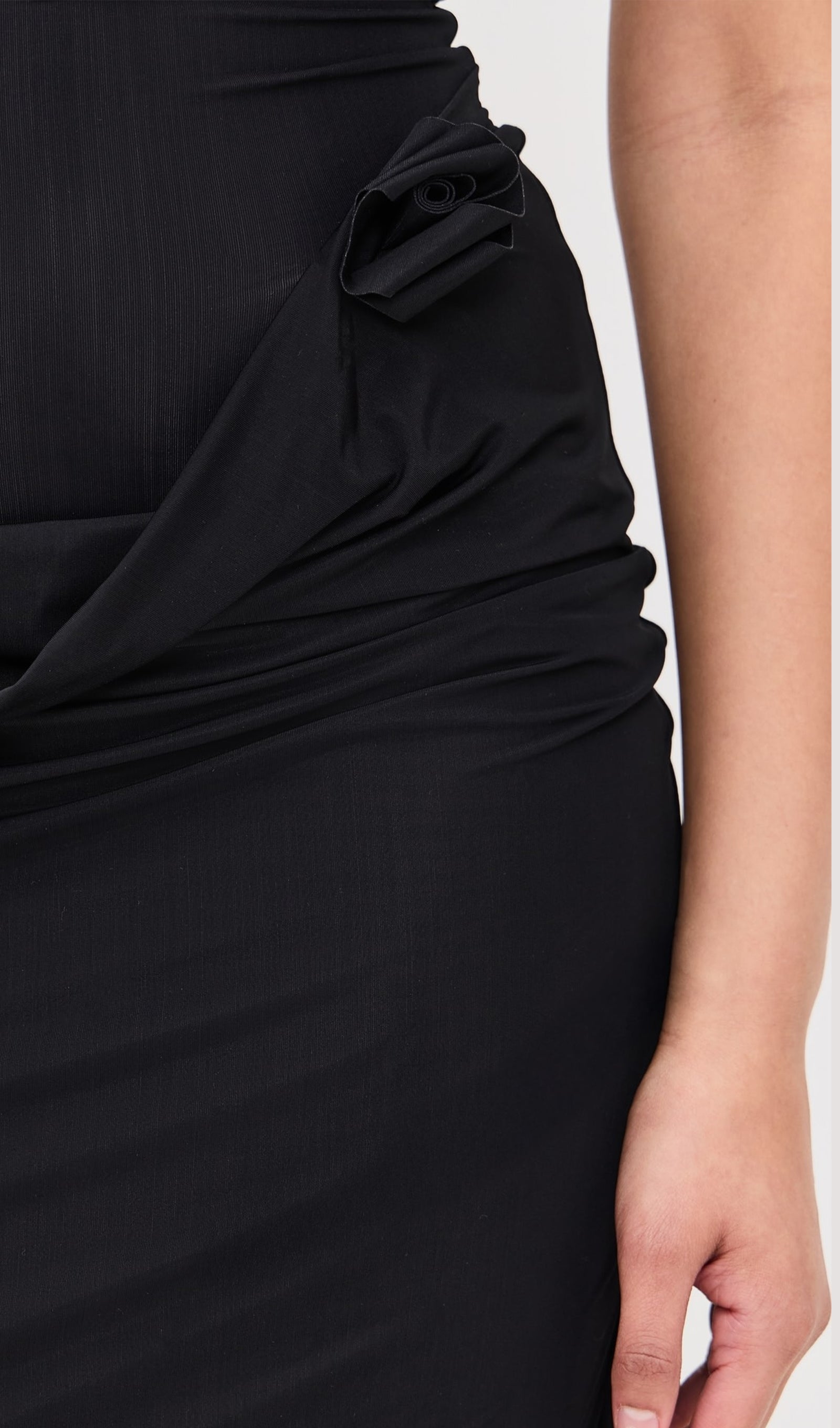 Appliqued Stretch Jersey Maxi Dress