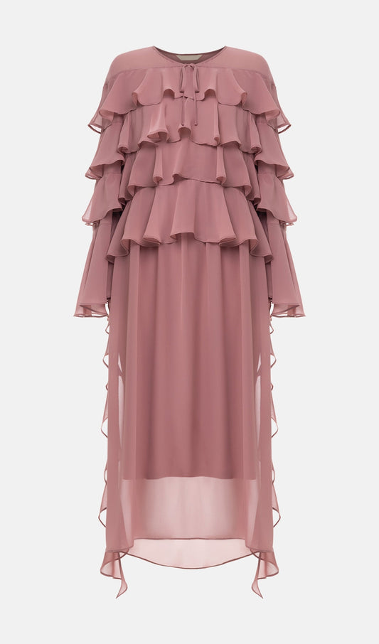 Airy With Ruffles Maxi Dress