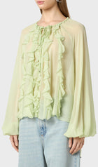 Georgette Blouse With Ruffles