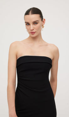 Strapless Diamond Embellished Mini Dress