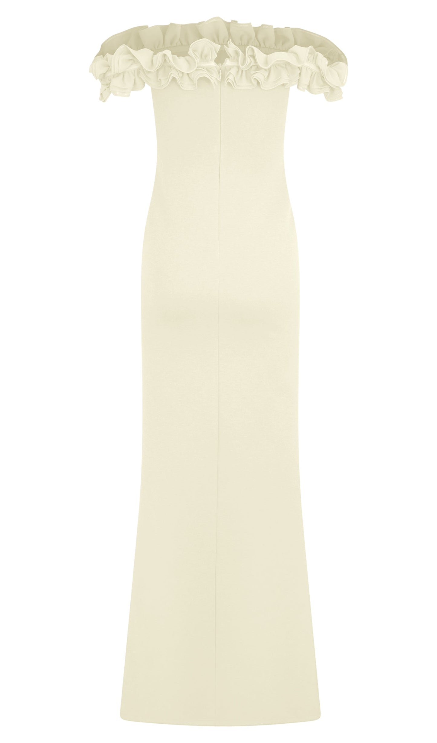 Ruffle Off Shoulder Maxi Dress
