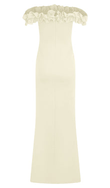 Ruffle Off Shoulder Maxi Dress