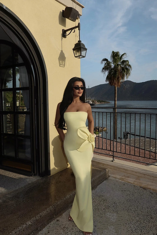 Off shouder Strapless Dress