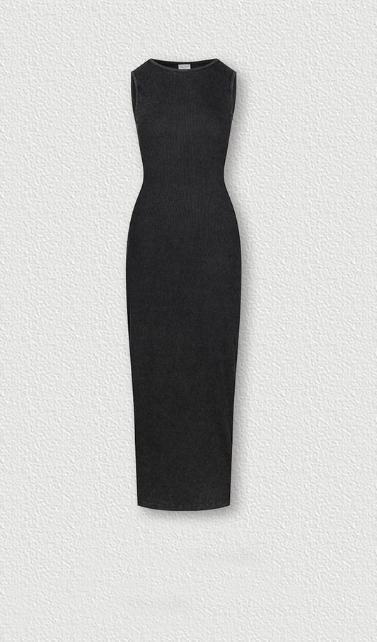 Ribbed Bodycon Midi Dress