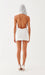 Backless Hooded Chiffon Mini Dress