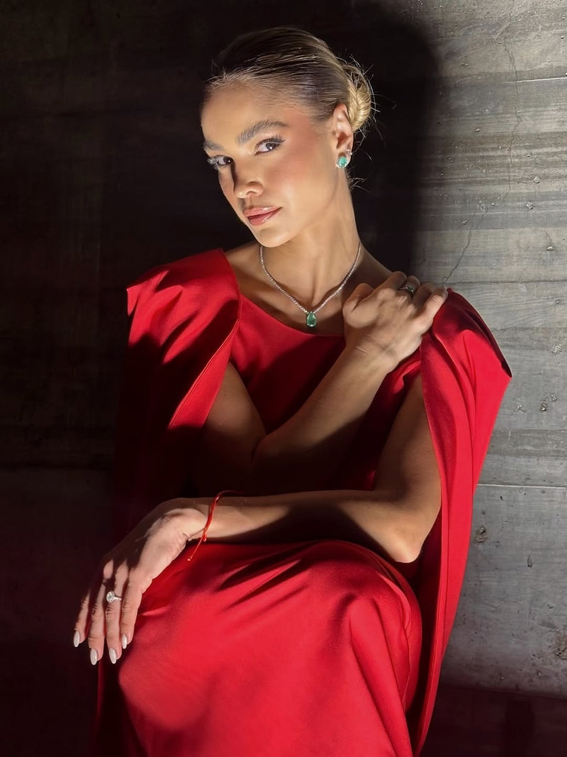oyster-colored dress