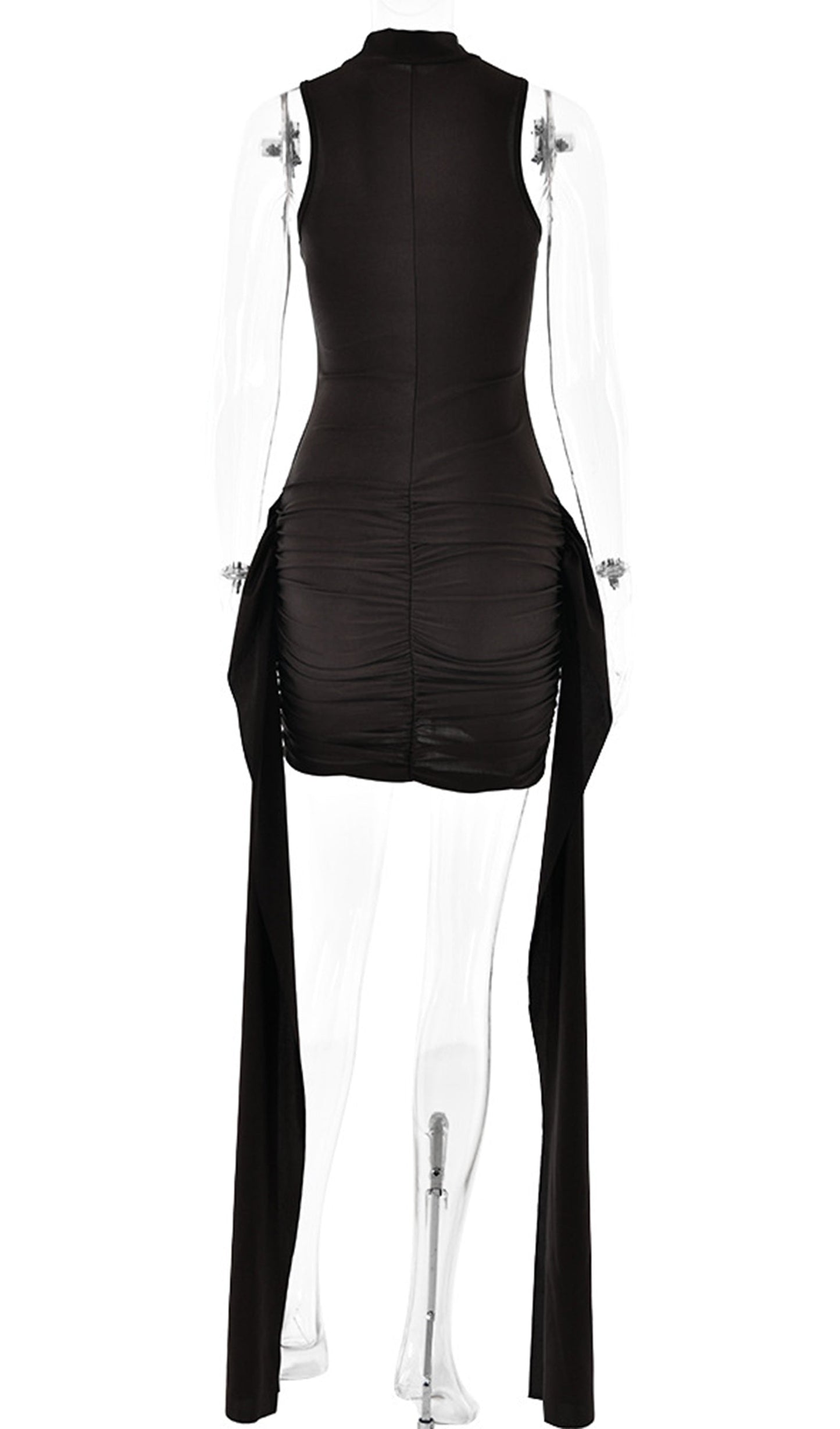 Solid Slinky Mini Dress