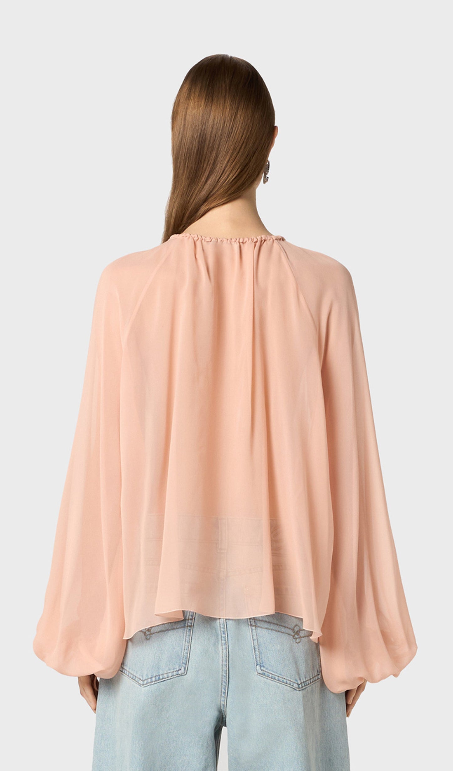Georgette Blouse With Ruffles
