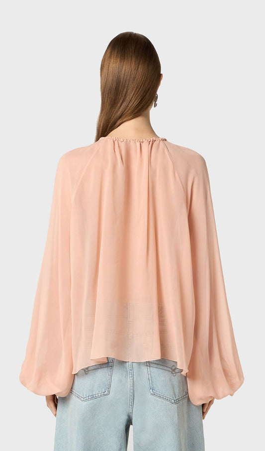 Georgette Blouse With Ruffles