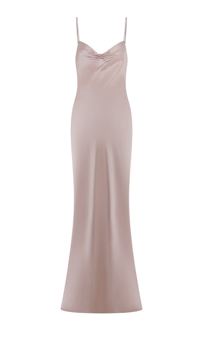 Sweetheart Satin Maxi Dress