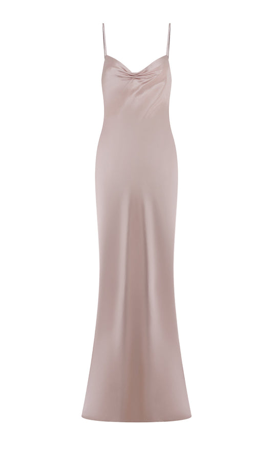 Sweetheart Satin Maxi Dress