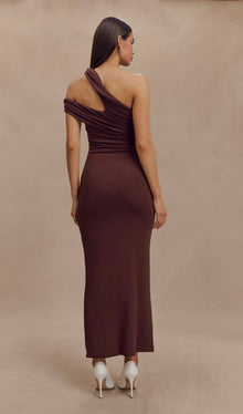 One Shoulder Modal Midi Dress