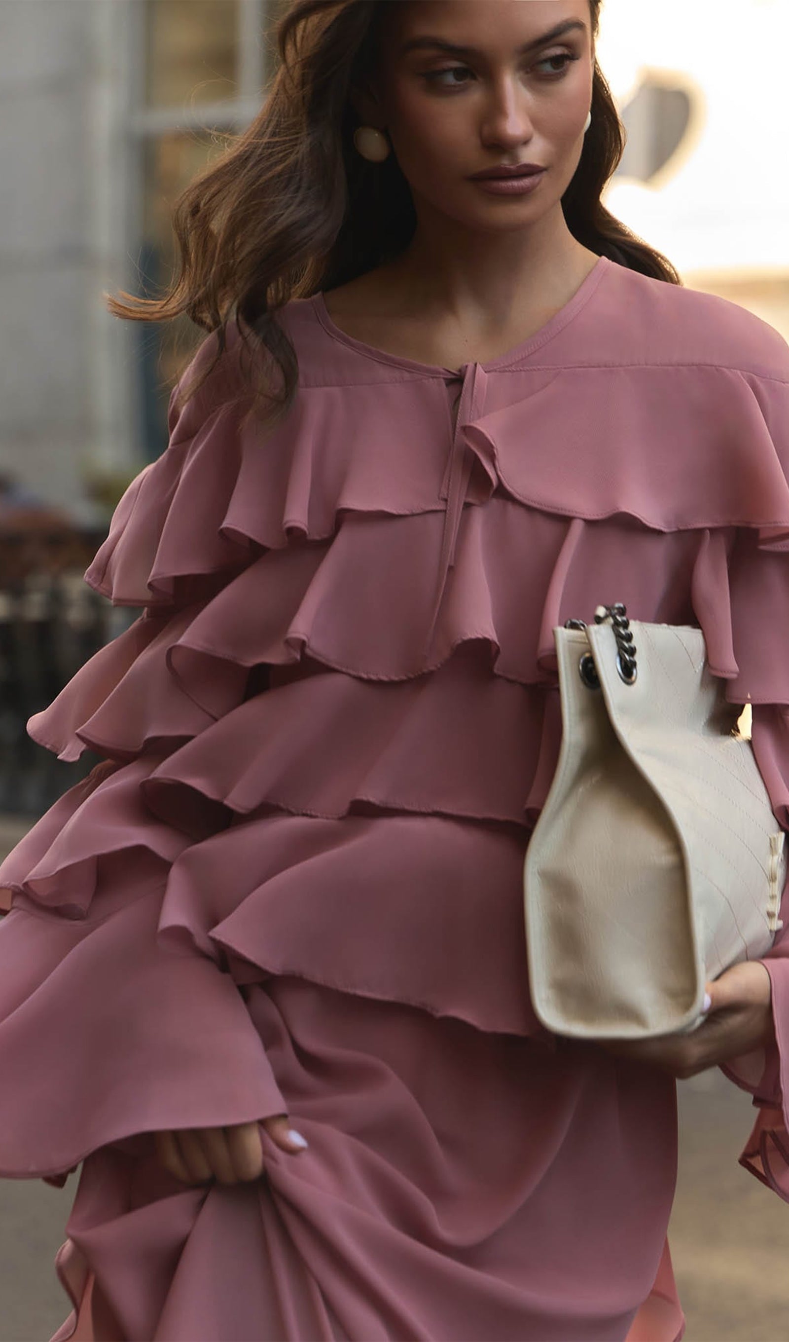 Airy With Ruffles Maxi Dress