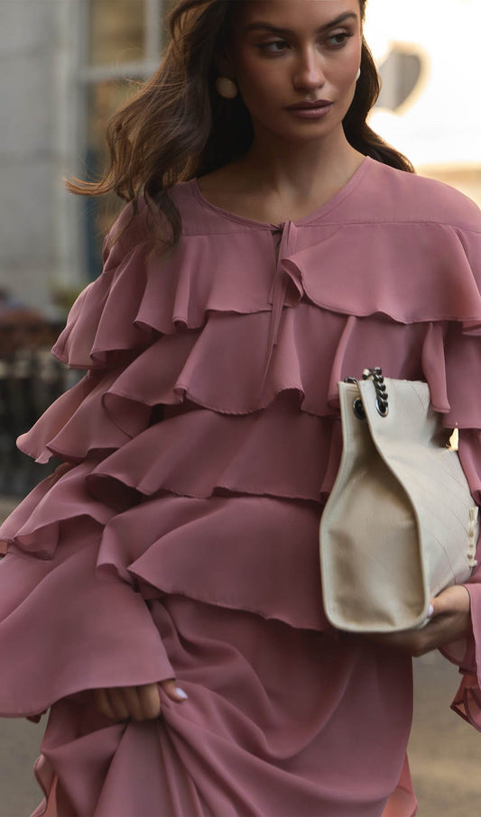 Airy With Ruffles Maxi Dress