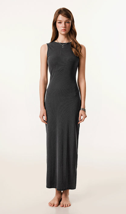 Ribbed Bodycon Midi Dress