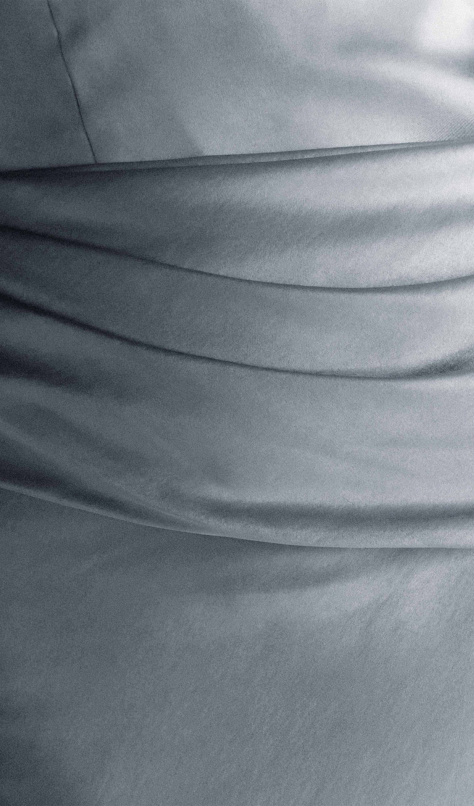 Strapless Satin Maxi Dress