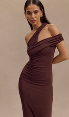 One Shoulder Modal Midi Dress
