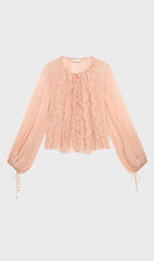 Georgette Blouse With Ruffles