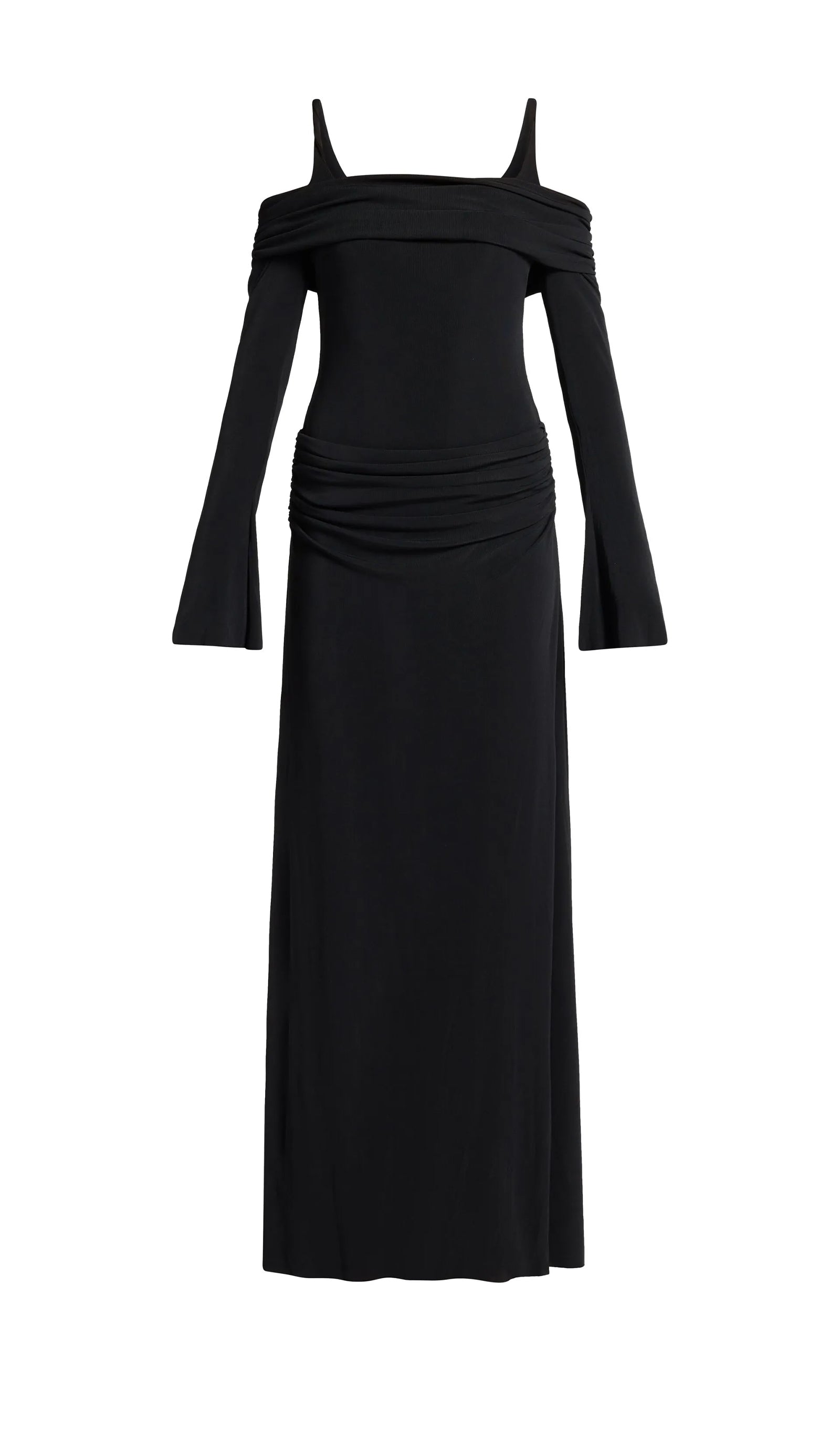 Off Shoulder Slip Maxi Dress