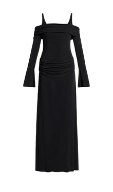 Off Shoulder Slip Maxi Dress