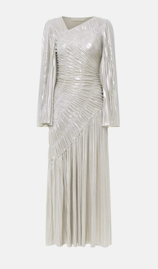 Metallic Maxi Dress