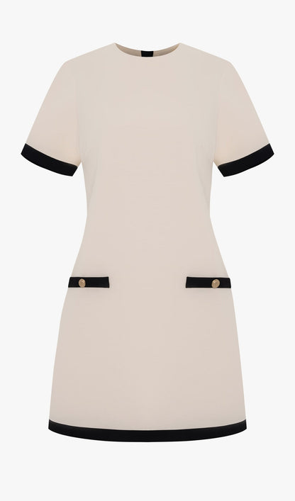 Demure A Silhouette Mini Dress