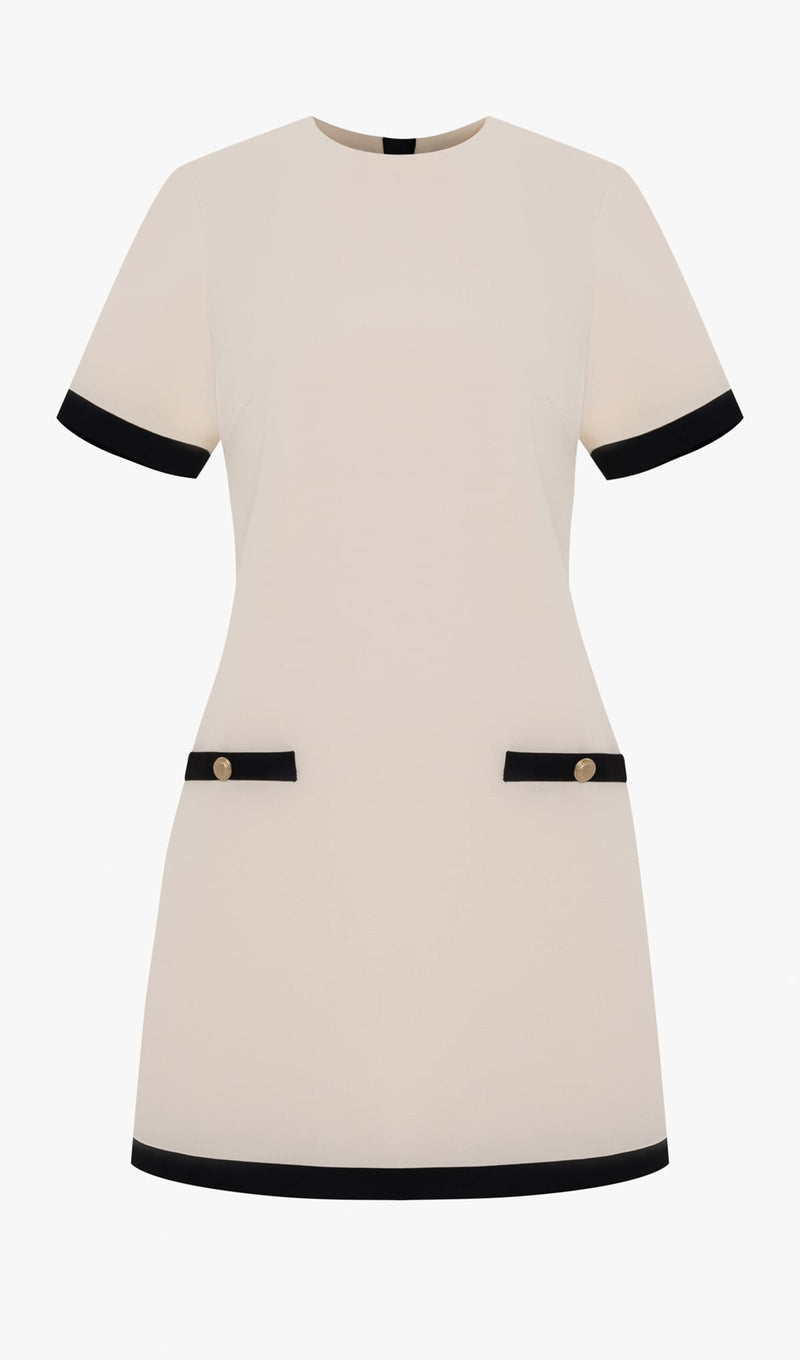 Demure A Silhouette Mini Dress