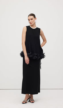 Braided Belted Maxi Skirt