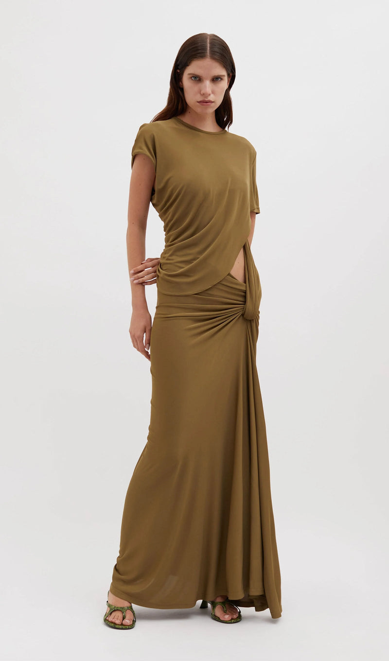 Twisted Lever Tee Maxi Dress