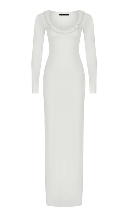 Braid Jersey Maxi Dress
